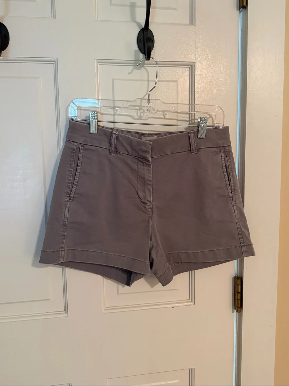 J. Crew Women's Cotton-Blend Shorts in Grey